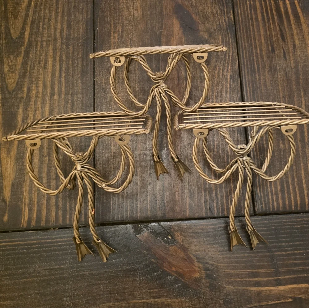 Elegant Gold Wall Shelf